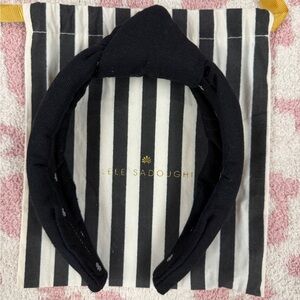 NEW Lele Sadoughi Classic Black Headband